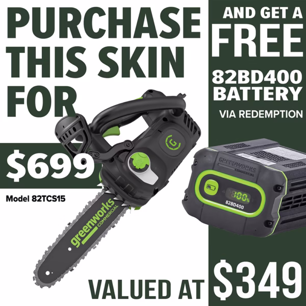 GREENWORKS 1.5kW Top Handle Chainsaw promotion