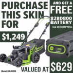GREENWORKS 25in Self-Propelled Lawnmower - promotion