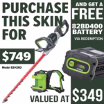 GREENWORKS 26in Dedicated Hedge Trimmer - promotion