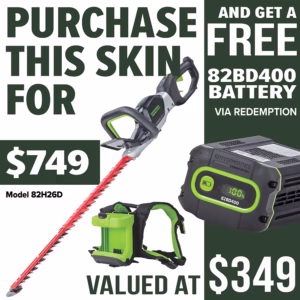 GREENWORKS 26in Dedicated Hedge Trimmer - promotion