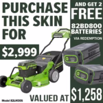 GREENWORKS 30in Self-Propelled Lawnmower - promotion