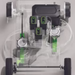 GREENWORKS 30in Self-Propelled Lawnmower - three batteries