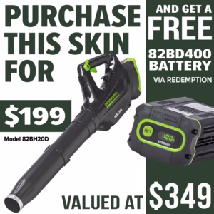 GREENWORKS Dedicated Blower - promotion