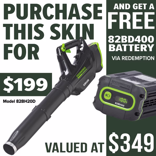 GREENWORKS Dedicated Blower - promotion