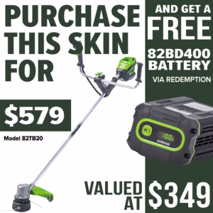 GREENWORKS Gen II 2.0kW Bike Handle String Trimmer - PROMOTION