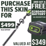 GREENWORKS Short Pole Hedge Trimmer - promotion